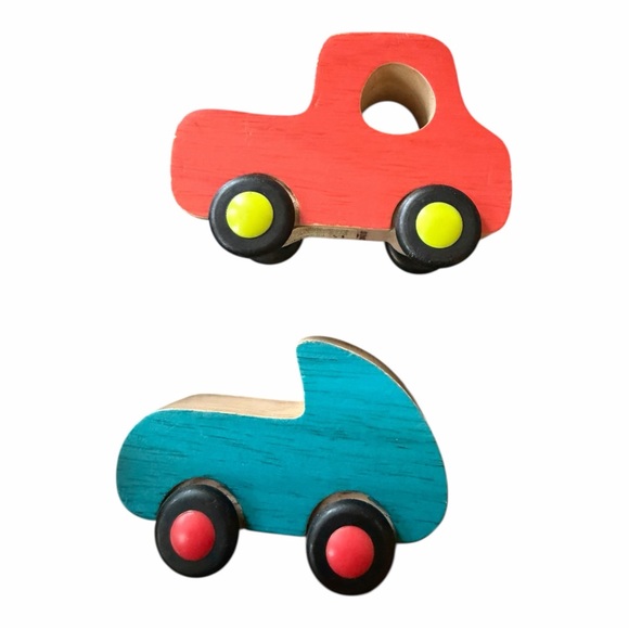 Lot of 14 Wooden Toy Cars Trains Montessori Pretend Play Melissa & Doug - Picture 7 of 16